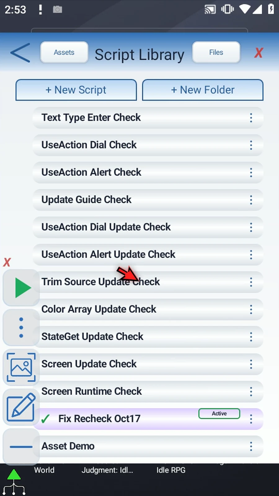 Asset Creation step 4: Name it Asset Demo. We will leave existing scripts unchanged.